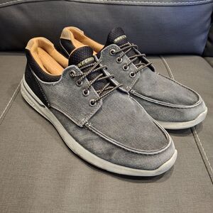 Skechers Elent Mosen Sneaker Canvas Slip On Boat Deck Moc Toe Men Size 10